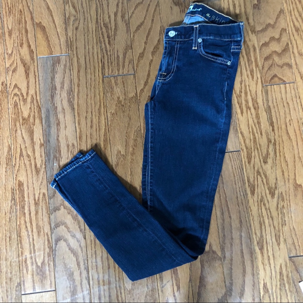 Size 25 7 For All Mankind Dark Skinny “Jeans”